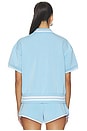 view 3 of 5 Tennis Court Polo in Placid Blue