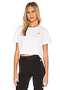 view 1 of 4 Crewneck Crop Top in White