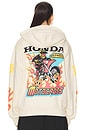 view 3 of 4 Flamed Up Full Zip Hoodie in Natural