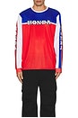 view 3 of 4 x Honda Race Jersey in Red, White, & Blue