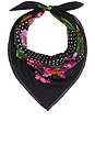view 2 of 3 Macarena Foulard in Black Dots