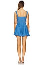 view 3 of 3 Mai Short Dress in Blue Tannis