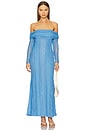 view 1 of 3 Minerva Long Dress in Blue Tannis