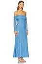 view 2 of 3 Minerva Long Dress in Blue Tannis