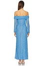 view 3 of 3 Minerva Long Dress in Blue Tannis