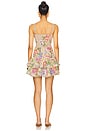 view 3 of 3 Iris Short Dress in Olive Botanic