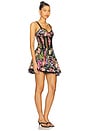 view 2 of 3 Gardenia Short Dress in Black Botanic