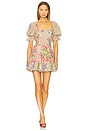 view 1 of 4 Giulia Short Dress in Olive Botanic