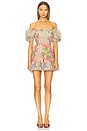 view 2 of 4 Giulia Short Dress in Olive Botanic