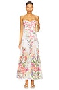 view 1 of 3 Danny Long Dress in White Botanic