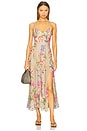 view 1 of 3 Iraso Long Dress in Olive Botanic