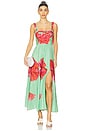 view 1 of 3 Crissy Long Dress in Green Blossom