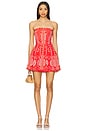 view 1 of 4 Clem Short Dress in Black Nelm in Red Nel?m