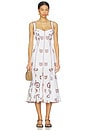 view 1 of 4 VESTIDO NAIA in White & Brown