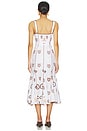 view 3 of 4 VESTIDO NAIA in White & Brown