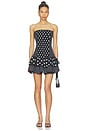 view 1 of 4 VESTIDO CORTO ZAHARA in Black Dots