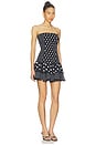 view 2 of 4 VESTIDO CORTO ZAHARA in Black Dots