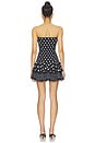 view 3 of 4 VESTIDO CORTO ZAHARA in Black Dots