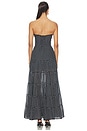 view 3 of 4 VESTIDO LARGO JIMENA in Black Dots