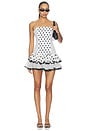 view 1 of 4 ROBE COURTE ZAHARA in White Dots