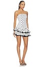 view 2 of 4 ROBE COURTE ZAHARA in White Dots