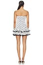 view 3 of 4 ROBE COURTE ZAHARA in White Dots