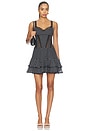 view 1 of 4 ROBE COURTE CARMEN in Black Dots