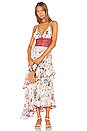 view 1 of 3 Noa Floral Long Dress in White Floral Print
