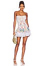 view 1 of 3 Cusia Short Dress in Garden White Print