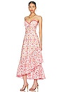 view 3 of 4 Aurora Midi Dress in Orange Fruition