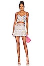 view 4 of 4 Yane Short Skirt in Garden White Print
