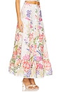 view 2 of 6 Ann Long Skirt in White Botanic