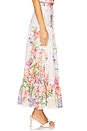 view 3 of 6 Ann Long Skirt in White Botanic