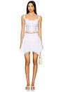 view 5 of 6 Hibis Short Skirt in White