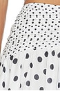view 6 of 6 Noira Skirt in White Dots
