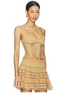 view 2 of 4 TOP BUSTIER POPPY in Cinnamon