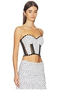 view 2 of 5 Fiare Top in White Dots