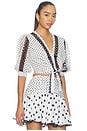 view 2 of 5 Olivar Blouse in White Dots