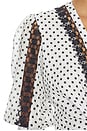 view 5 of 5 Olivar Blouse in White Dots