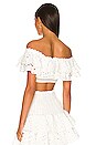 view 3 of 4 TOP CON HOMBROS DESCUBIERTOS CLARA in White