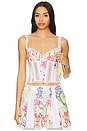view 1 of 5 Poppy Top in White Botanic