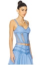 view 2 of 5 Poppy Top in Blue Washed