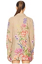 view 4 of 5 Aster Blouse in Olive Botanic