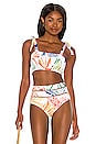 view 1 of 4 Angelica Bikini Top in White Print