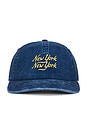 view 1 of 2 Washed Script Hat in Navy