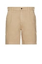 view 1 of 4 Heavy Twill Pleated Short in Khaki