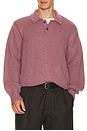 view 1 of 4 Brushed Alpaca Polo in Plum