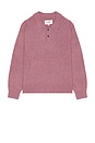 view 4 of 4 Brushed Alpaca Polo in Plum