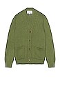 view 1 of 3 Washed Cotton Cardigan in Olive