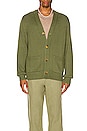 view 3 of 3 Washed Cotton Cardigan in Olive